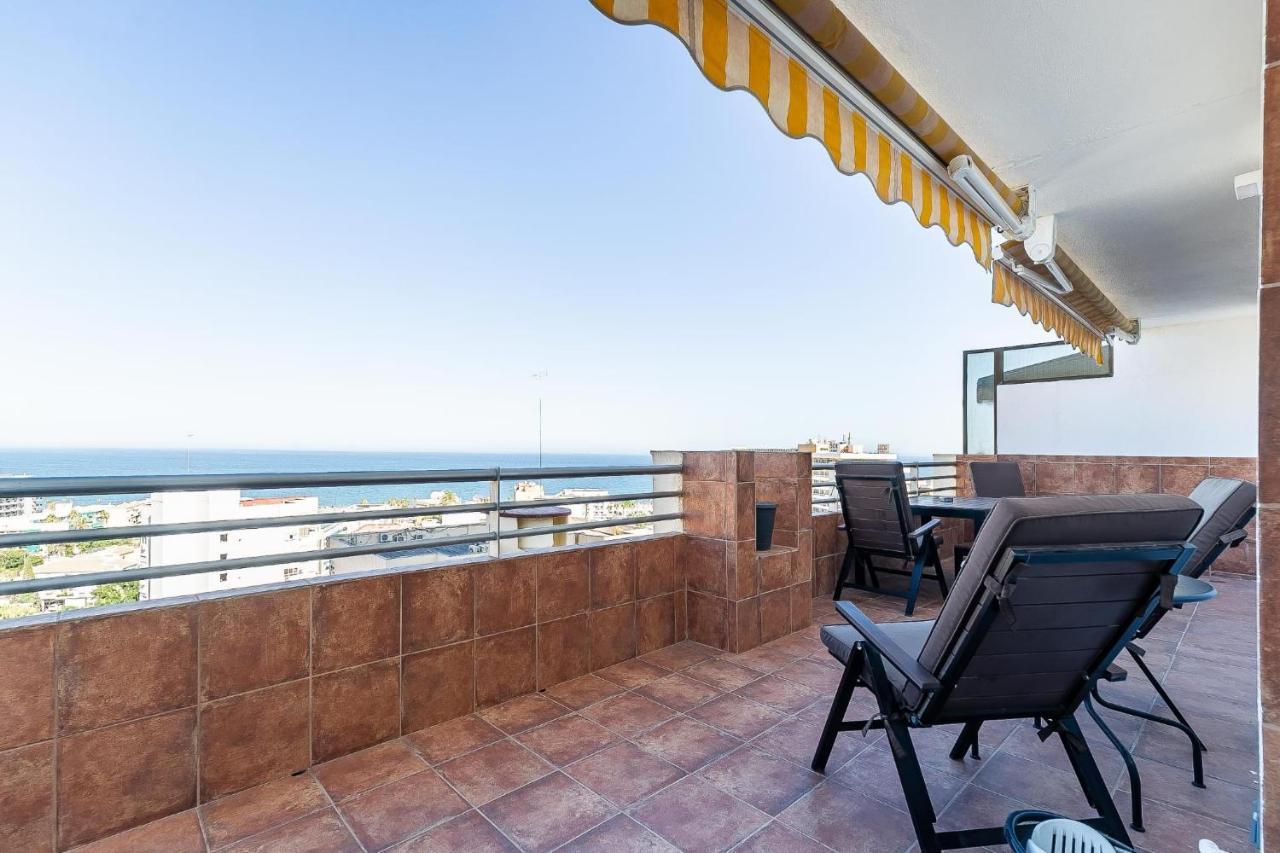 Vistas Azules -- Remodeled, Large Terrace, Spectacular Ocean Views And Beach Level Access Torremolinos Bagian luar foto